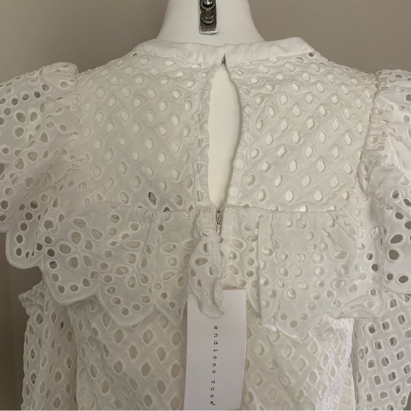 🆕 ENDLESS ROSE Cotton Off-Shoulder Sleeves - Picture 5 of 10